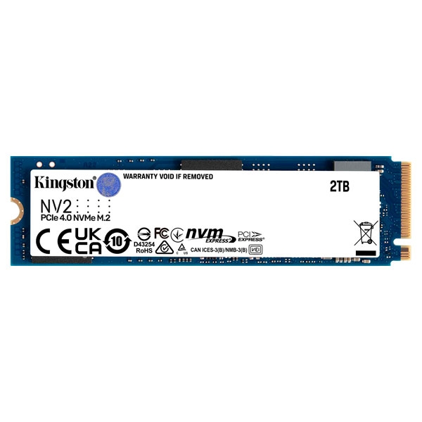 Kingston 2TB NV2 PCIe NVMe SSD SNV2S/2000G