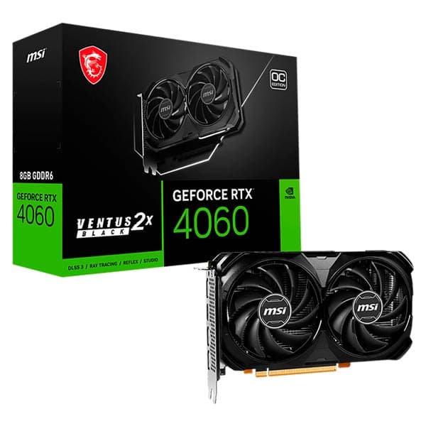 MSI GeForce RTX 4060 Ti VENTUS 2X BLACK 8GB OC