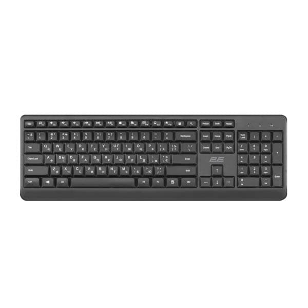 2E KS220 WL Black Keyboard