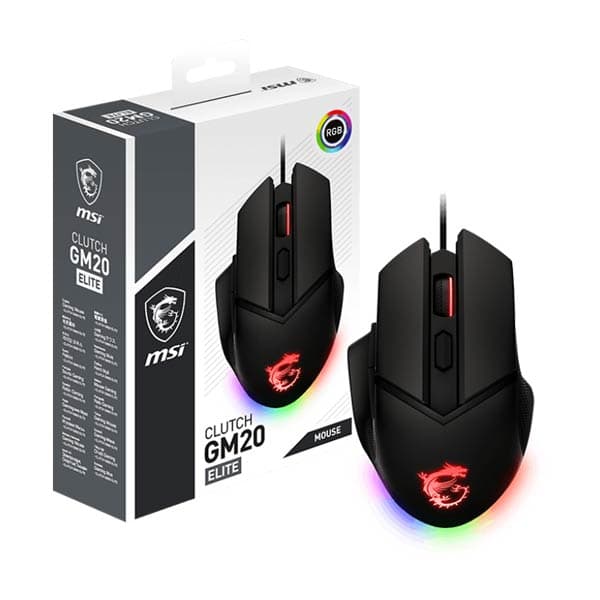 MSI CLUTCH GM20 ELITE Gaming Mouse Black