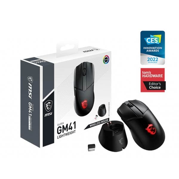 MSI Clutch GM41 LightWeight Wireless Gaming Mouse