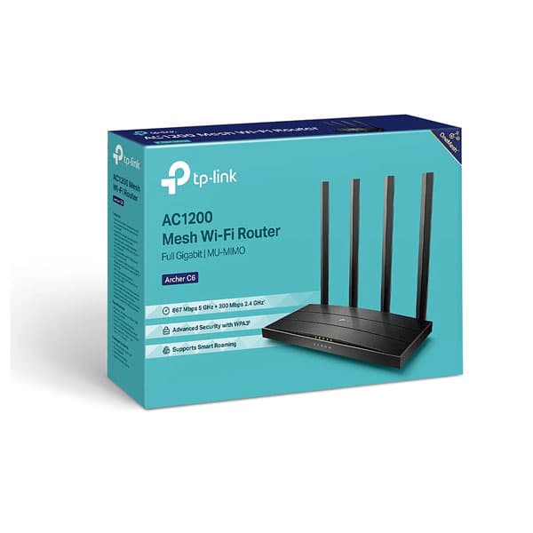 TP-Link Archer C6 AC1200 Wireless MU-MIMO Gigabit Router