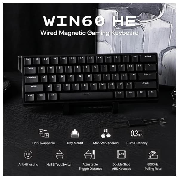 Aula WIN60 HE Pro 60% Wired Magnetic Keyboard