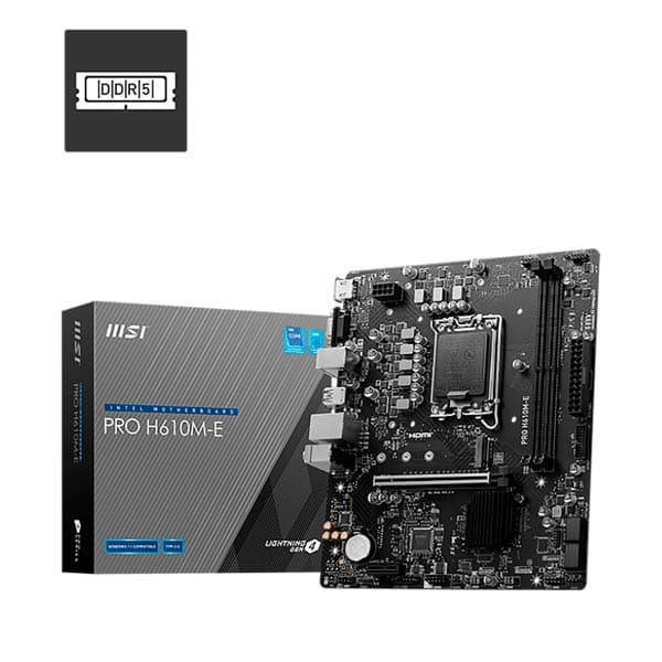 MSI PRO H610M-E DDR5 LGA1700 Motherboard