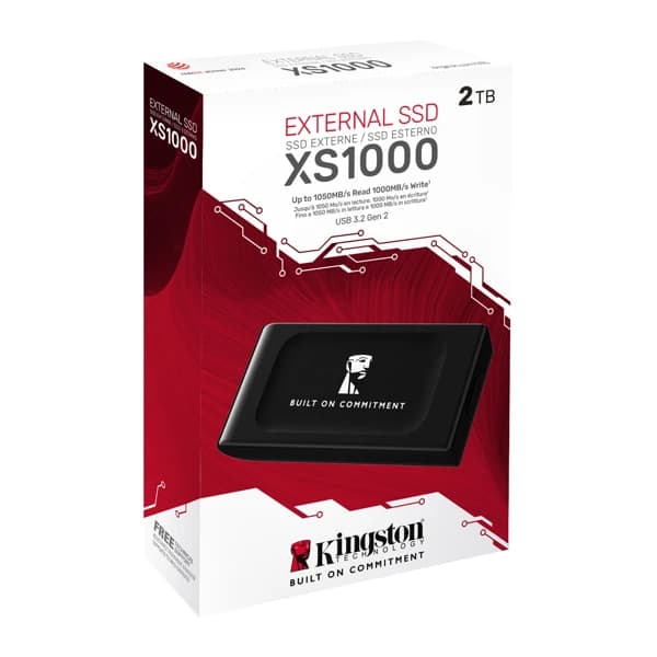 Kingston 2TB XS1000 BOC External USB 3.2 Gen 2 Portable Solid State Drive