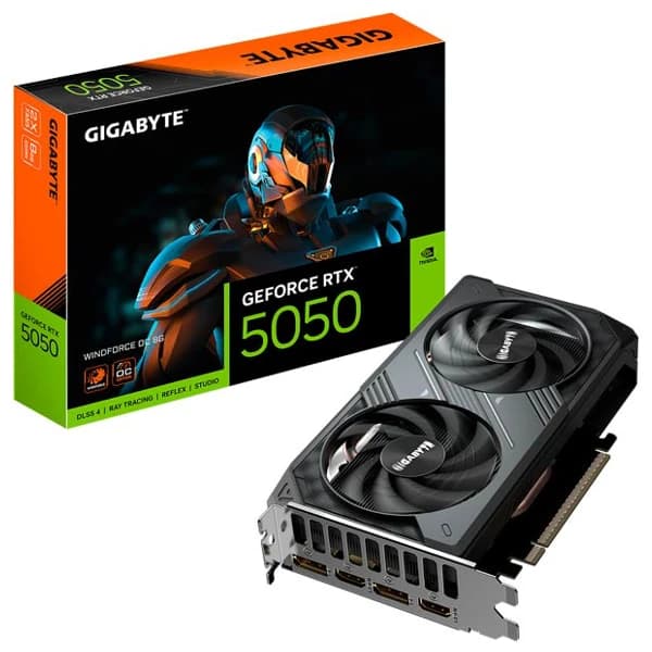 Gigabyte GeForce RTX 5050 WindForce OC 8GB GV-N5050WF2OC-8GD