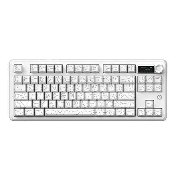 Ajazz MK87 Side Engraved Contour White