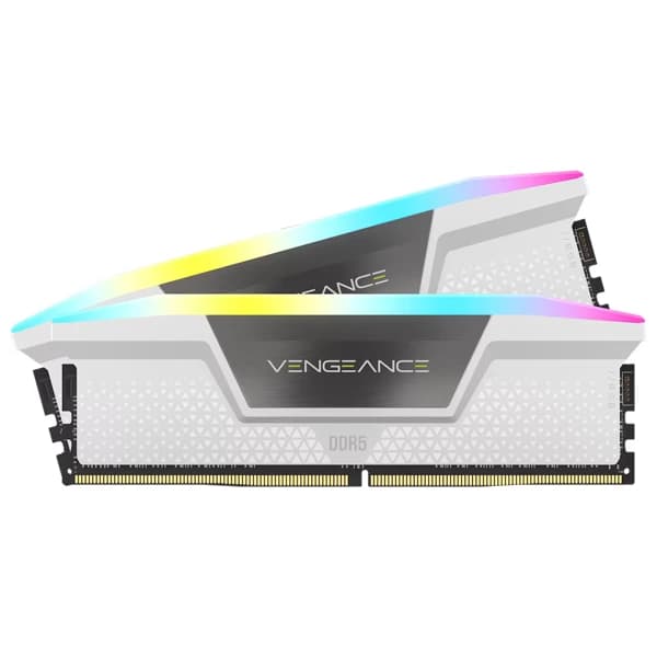 Corsair Vengeance RGB 64GB (2x32GB) DDR5 6400MHz White PC RAM