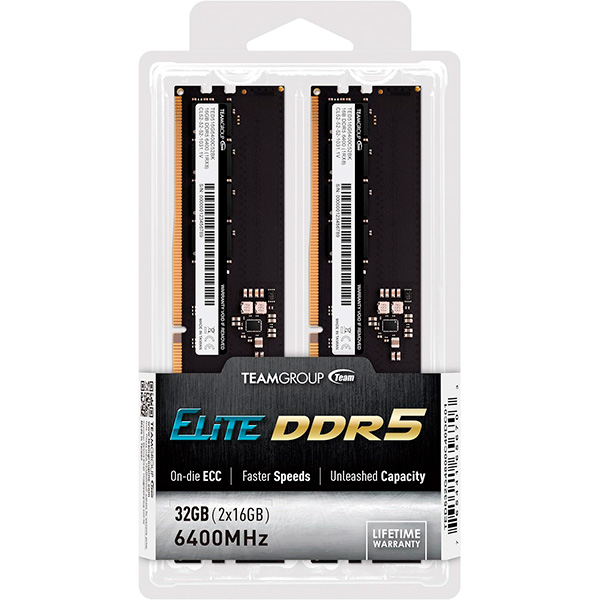 TEAMGROUP Elite DDR5 32GB Kit (2x16GB) 6400MHz