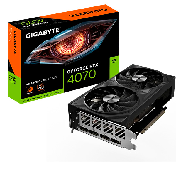 Gigabyte GeForce RTX™ 4070 WINDFORCE 2X OC 12G