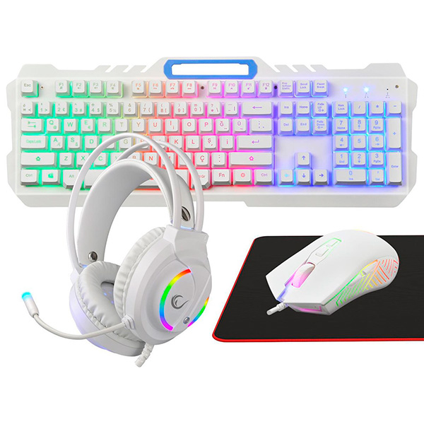 Rampage FİTMENT KM-GX7 USB Gaming Combo WHITE